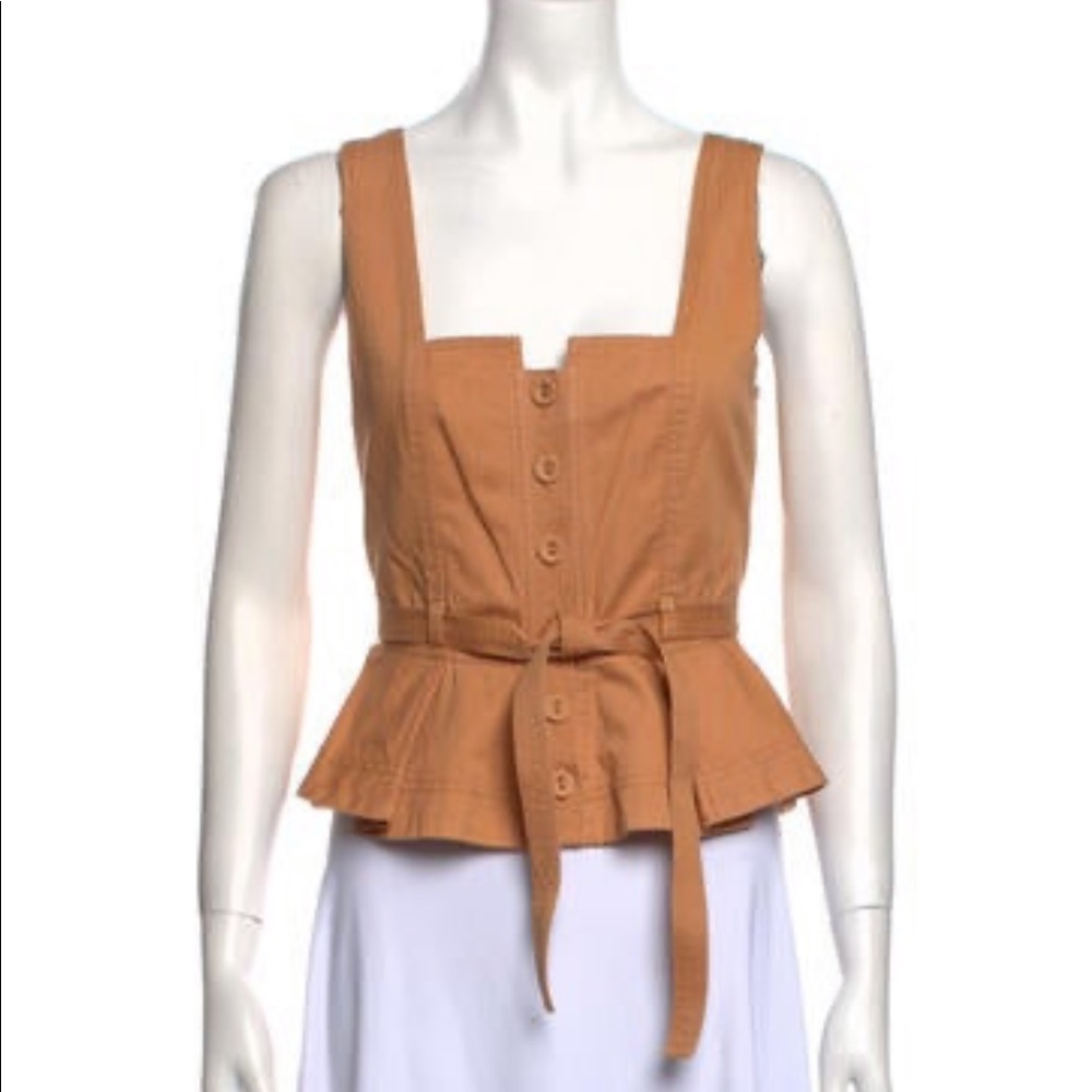 Ulla Johnson button-up sleeveless corset top. Size 0